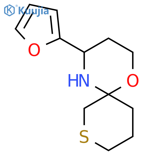 4-(furan-2-yl)-1-oxa-8-thia-5-azaspiro5.5undecane structure