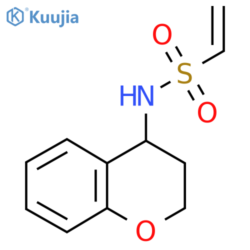 N-(3,4-dihydro-2H-1-benzopyran-4-yl)ethene-1-sulfonamide structure