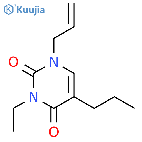 3-ethyl-1-prop-2-enyl-5-propylpyrimidine-2,4-dione structure
