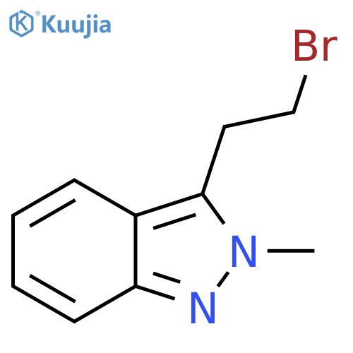 3-(2-bromoethyl)-2-methyl-2H-indazole structure