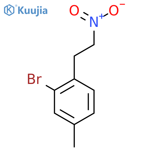 2-bromo-4-methyl-1-(2-nitroethyl)benzene structure
