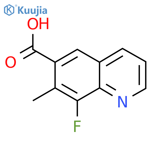 8-fluoro-7-methylquinoline-6-carboxylic acid structure