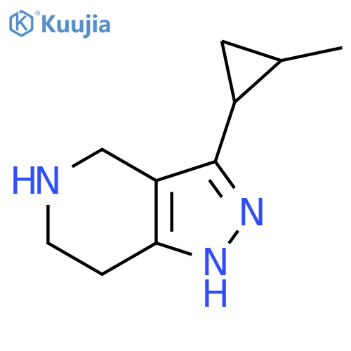 3-(2-methylcyclopropyl)-2H,4H,5H,6H,7H-pyrazolo4,3-cpyridine structure