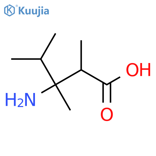 3-amino-2,3,4-trimethylpentanoic acid structure