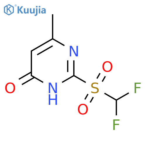 2-difluoromethanesulfonyl-6-methylpyrimidin-4-ol structure