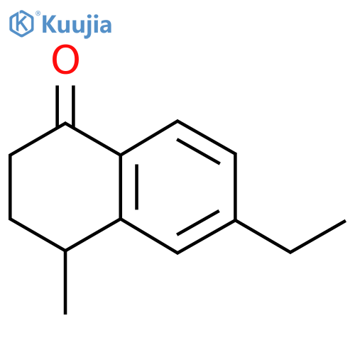 6-ethyl-4-methyl-1,2,3,4-tetrahydronaphthalen-1-one structure