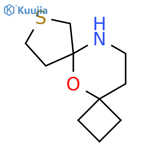 5-oxa-8-thia-11-azadispiro3.1.4^{6}.3^{4}tridecane structure