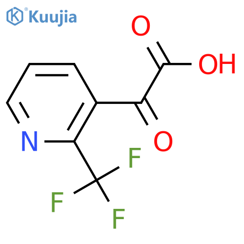 2-oxo-2-2-(trifluoromethyl)pyridin-3-ylacetic acid structure
