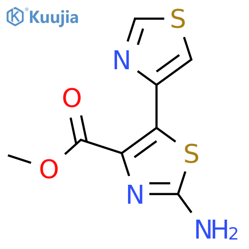 methyl 2-amino-5-(1,3-thiazol-4-yl)-1,3-thiazole-4-carboxylate structure