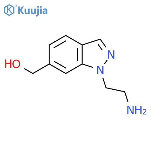 1-(2-aminoethyl)-1H-indazol-6-ylmethanol structure