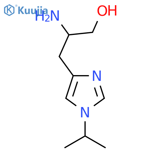 2-amino-3-1-(propan-2-yl)-1H-imidazol-4-ylpropan-1-ol structure