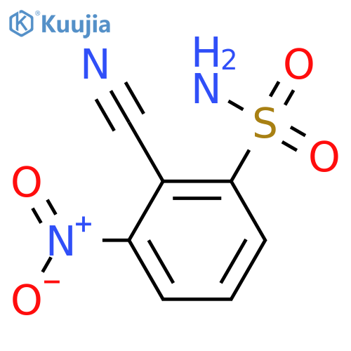 2-cyano-3-nitrobenzene-1-sulfonamide structure