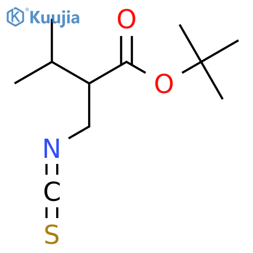 tert-butyl 2-(isothiocyanatomethyl)-3-methylbutanoate structure