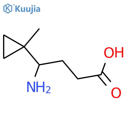 4-amino-4-(1-methylcyclopropyl)butanoic acid structure