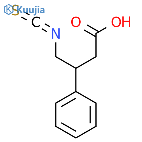 4-isothiocyanato-3-phenylbutanoic acid structure