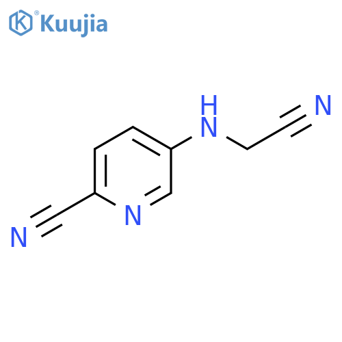 5-(cyanomethyl)aminopyridine-2-carbonitrile structure