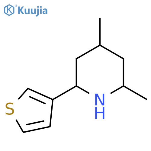 2,4-dimethyl-6-(thiophen-3-yl)piperidine structure