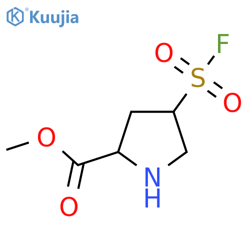 methyl 4-(fluorosulfonyl)pyrrolidine-2-carboxylate structure