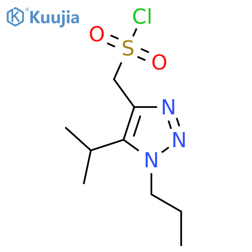 5-(propan-2-yl)-1-propyl-1H-1,2,3-triazol-4-ylmethanesulfonyl chloride structure