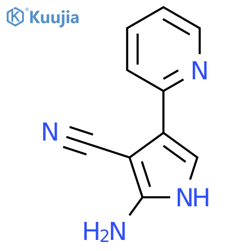 2-amino-4-(pyridin-2-yl)-1H-pyrrole-3-carbonitrile structure