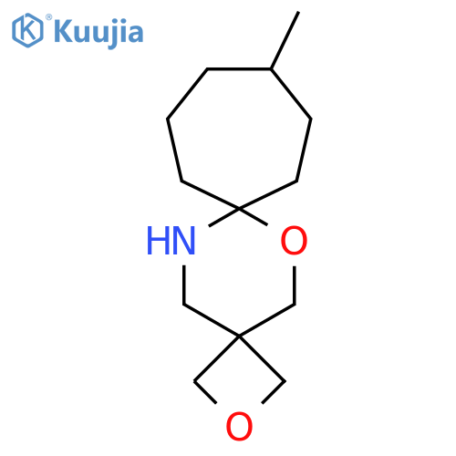 10-methyl-2,6-dioxa-14-azadispiro3.2.6^{7}.2^{4}pentadecane structure