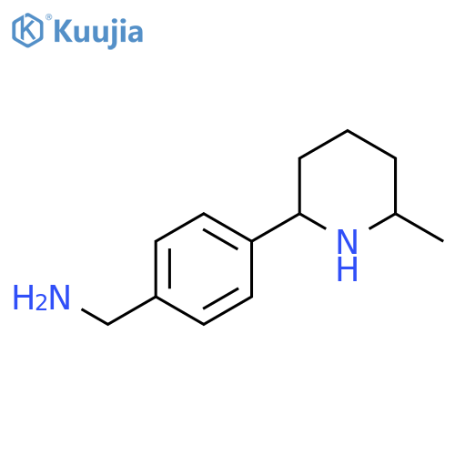 4-(6-methylpiperidin-2-yl)phenylmethanamine structure