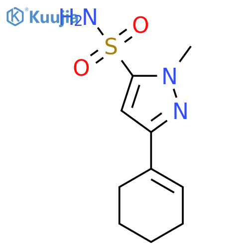 3-(cyclohex-1-en-1-yl)-1-methyl-1H-pyrazole-5-sulfonamide structure