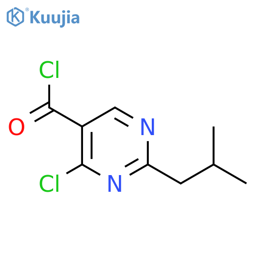 4-chloro-2-(2-methylpropyl)pyrimidine-5-carbonyl chloride structure