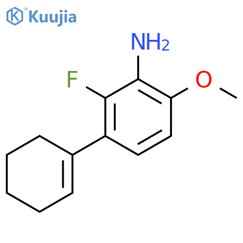 3-(cyclohex-1-en-1-yl)-2-fluoro-6-methoxyaniline structure