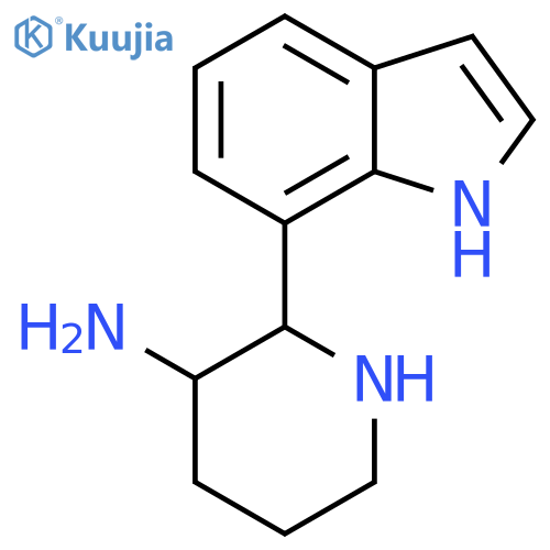 2-(1H-indol-7-yl)piperidin-3-amine structure