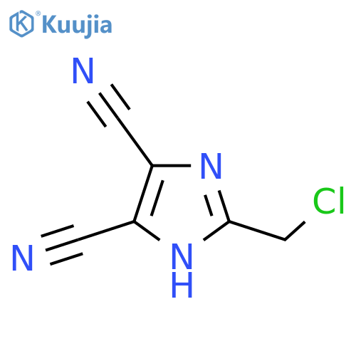 2-(chloromethyl)-1H-imidazole-4,5-dicarbonitrile structure