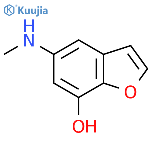 5-(methylamino)-1-benzofuran-7-ol structure