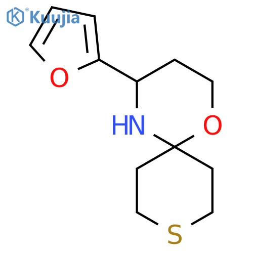 4-(furan-2-yl)-1-oxa-9-thia-5-azaspiro5.5undecane structure