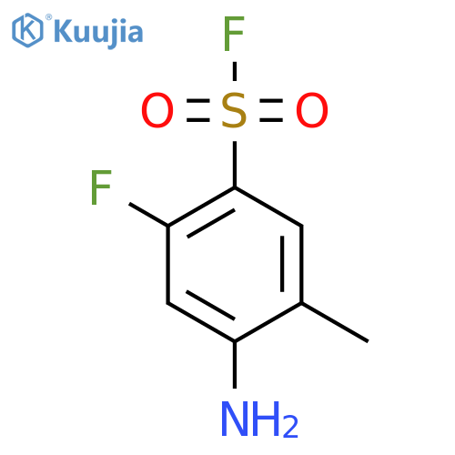 4-amino-2-fluoro-5-methylbenzene-1-sulfonyl fluoride structure