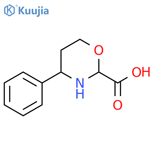 4-phenyl-1,3-oxazinane-2-carboxylic acid structure