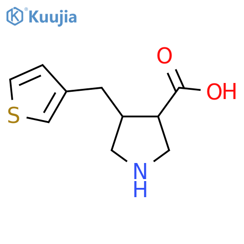 4-(thiophen-3-yl)methylpyrrolidine-3-carboxylic acid structure