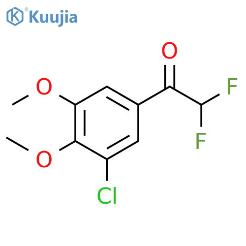 1-(3-chloro-4,5-dimethoxyphenyl)-2,2-difluoroethan-1-one structure