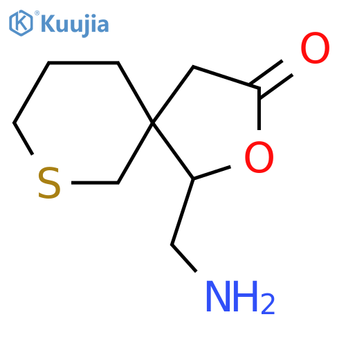 1-(aminomethyl)-2-oxa-7-thiaspiro4.5decan-3-one structure