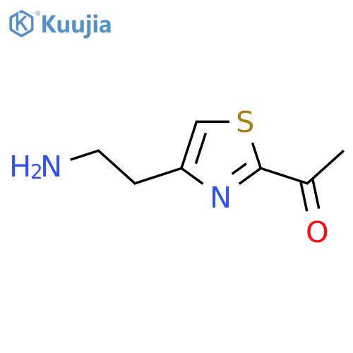 1-4-(2-aminoethyl)-1,3-thiazol-2-ylethan-1-one structure