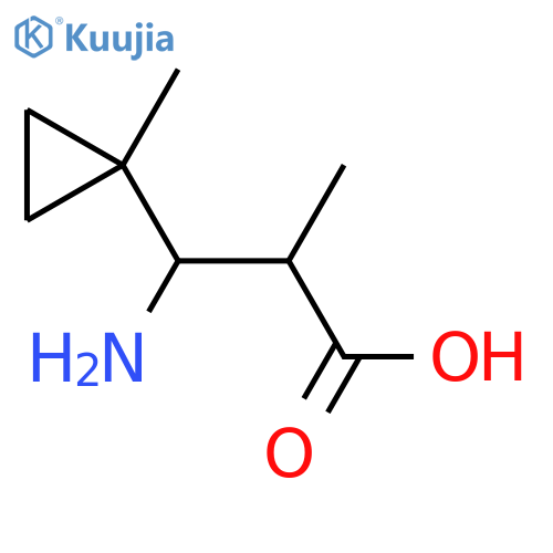 3-amino-2-methyl-3-(1-methylcyclopropyl)propanoic acid structure
