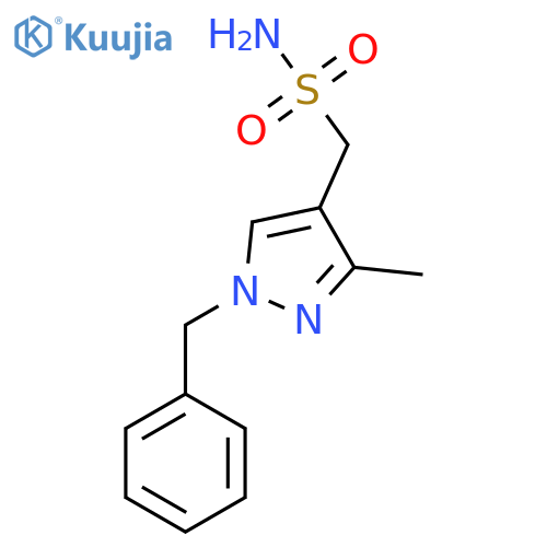 (1-benzyl-3-methyl-1H-pyrazol-4-yl)methanesulfonamide structure