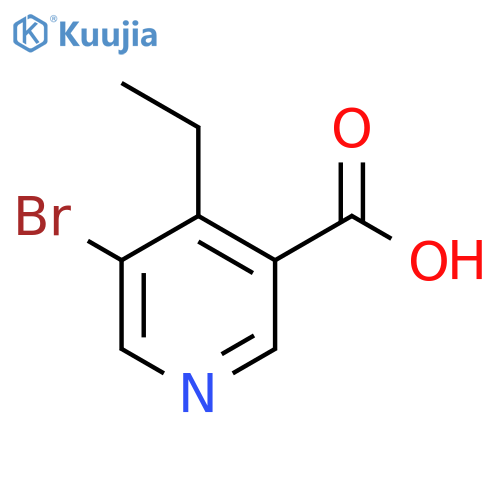 3-Pyridinecarboxylic acid, 5-bromo-4-ethyl- structure