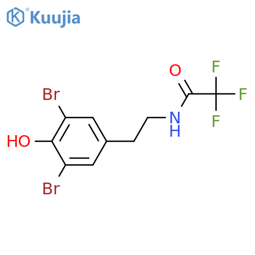 Acetamide, N-[2-(3,5-dibromo-4-hydroxyphenyl)ethyl]-2,2,2-trifluoro- structure