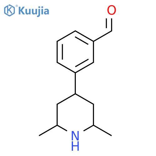 3-(2,6-dimethylpiperidin-4-yl)benzaldehyde structure