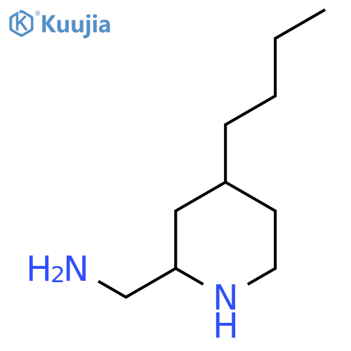 (4-butylpiperidin-2-yl)methanamine structure