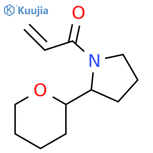 1-[2-(Tetrahydro-2H-pyran-2-yl)-1-pyrrolidinyl]-2-propen-1-one structure