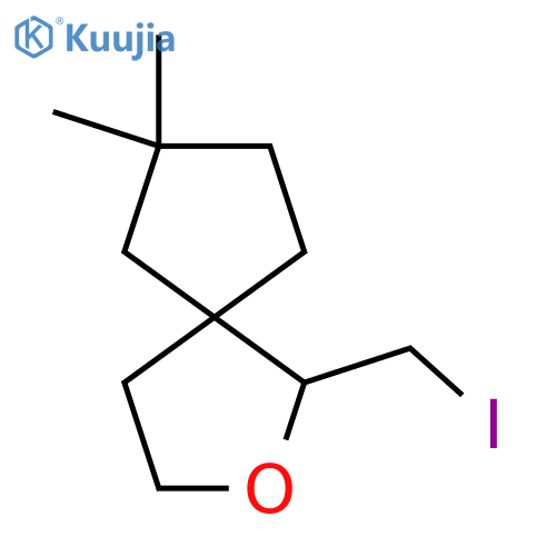 1-(iodomethyl)-7,7-dimethyl-2-oxaspiro4.4nonane structure