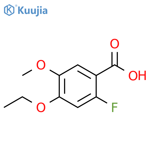 4-Ethoxy-2-fluoro-5-methoxybenzoic acid structure