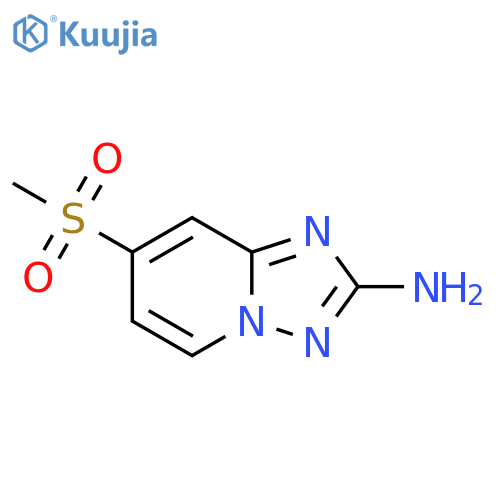 7-methanesulfonyl-1,2,4triazolo1,5-apyridin-2-amine structure