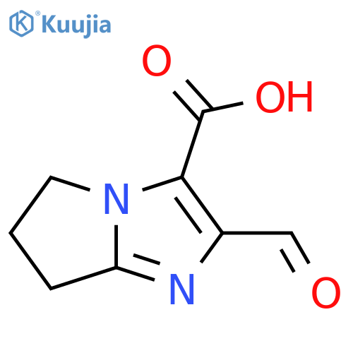 2-formyl-5H,6H,7H-pyrrolo1,2-aimidazole-3-carboxylic acid structure